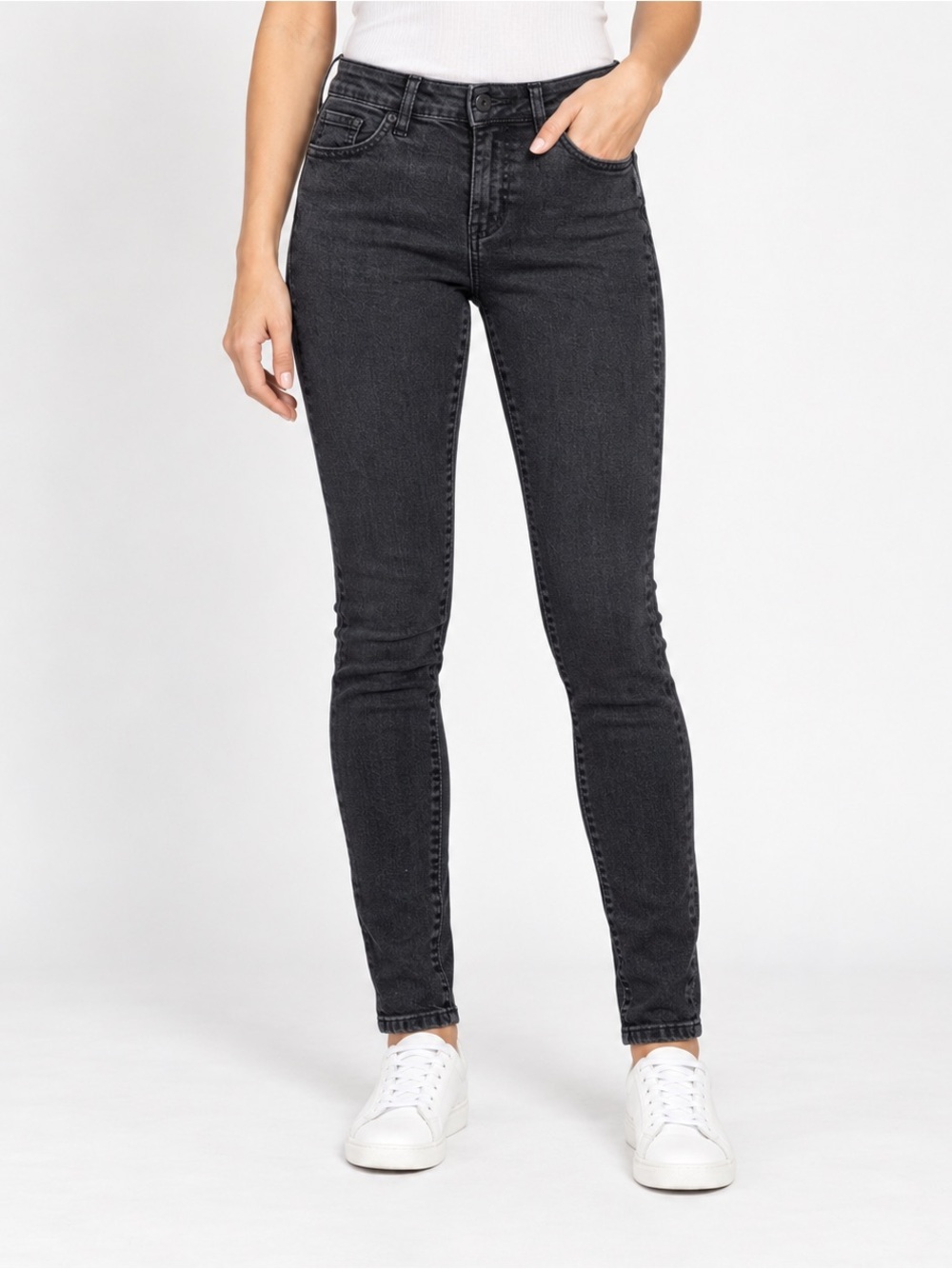 Silver Suki Mid Super Skinny Jeans WOMENS 26X31 Mid Rise Stretch Black